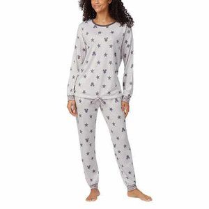 Disney Gray Mickey 2pc Pajamas Set Size L